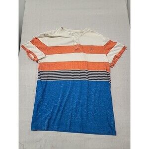 American Eagle Men's Short Sleeve Henley Size Large